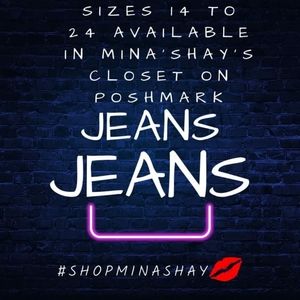 Jeans sizes 14 to 24